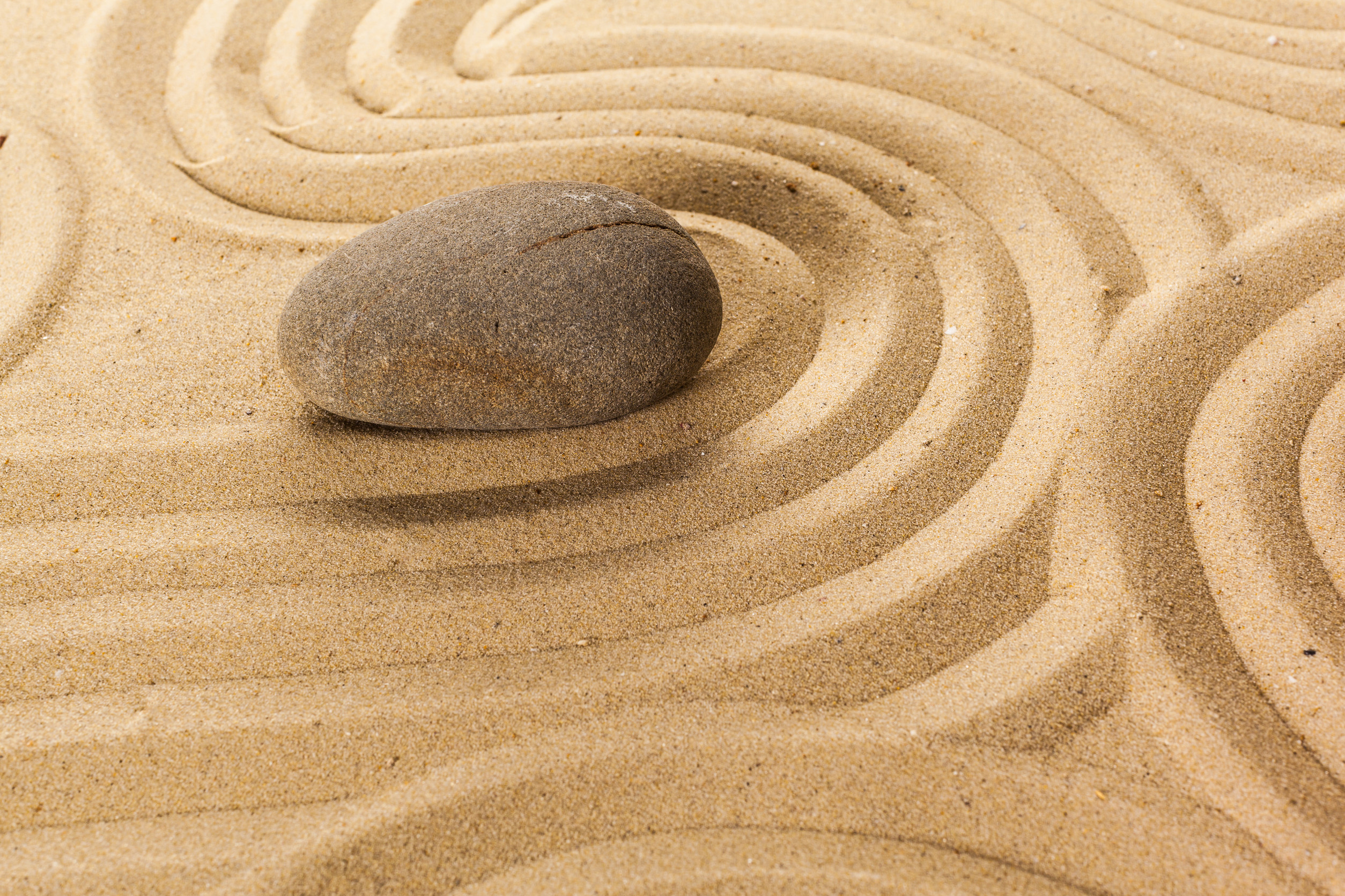 zen garden meditation stone background